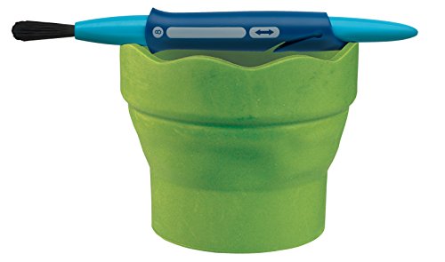 Faber-Castell 181570 – Wasserbecher Clic und Go, Lernmaterialien, hellgrün - 4