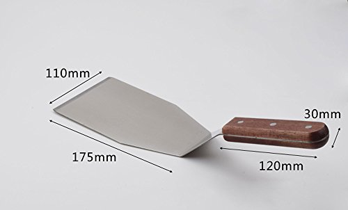 dealglad® Edelstahl Holz Griff Schaufel Grill Schaufel/Steak Schaufel/multi-shovel Backen & Gebäck Spatel Werkzeuge Küche DIY Werkzeug - 5