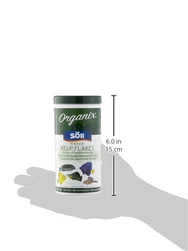 Söll 16216 Organix Super Kelp Flakes – Süß- und Meerwasser Zierfischfutter – 490 ml - 6