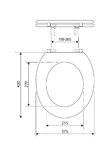 WC-Sitz Aura, nussbaum - 2