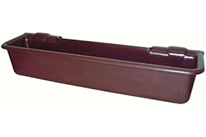 FRITZ GÖBEL Comedero de plástico para terneros y ovejas, 50 l, color marrón