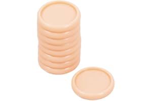 Craftelier - Anneaux Disques en Plastique S pour la Reliure des Agendas, Carnets de Notes ou Albums | Idéal pour le Scrapbooking et Crafting | Lot de 9 Pièces de 25 mm de Diamètre - Couleur Bébé Rose