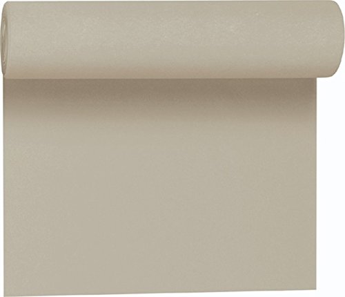 Duni Tête-à-Tête-Tischläufer aus Dunicel alle 120 cm perforiert, Uni greige, 40 x 2400 cm
