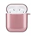 Produktbild Airpods Case Metall + PV AirPods Hülle, AirPods Tasche Ultraleicht Staubdicht Kratzfestes Gehäuse für AirPods 1&2 Aufladen Case 2 Pcs (Pink)