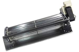 Easyricambi Ventilador tangencial Trial THS24B5 011 TFA665 D2 para estufa de pellets largo 319 mm boquilla 244 x 49 mm