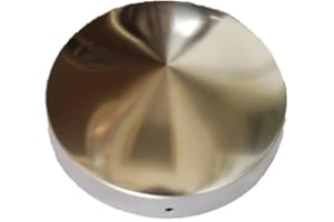 PROFISHOP-BREMEN Pfostenkappe Zaunkappe Zierkappe Schutzkappe rund aus Edelstahl für runde Holzpfosten Pyramide inkl. Edelstahl-Schrauben (Ø 71 mm (für Rundpfosten d: 7 cm))