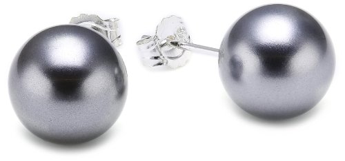 cored Perlenohrstecker silber 925 Sterlingsilber 10mm NN7