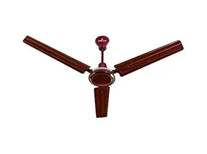 Eurolex Victor Plus 1200 mm CRCA Ceiling Fan (22 x 22 x 65 cm, Brown)