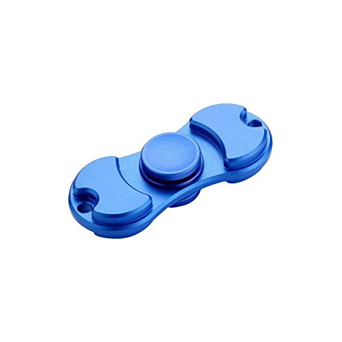 Enshey Fidget Spinner Fingertip Aluminum alloy Hand Spinner Stress Relief Bearing Spin Focus Toy EDC for Kids/Adult Gift (Blue)