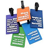 5 Stück Kofferanhänger Gepäckanhänger Kofferschild Witzige Deutsche Sprüche Geschenk 5 Stück Kofferanhänger Gepäckanhänger Kofferschild Witzige Deutsche Sprüche Geschenk