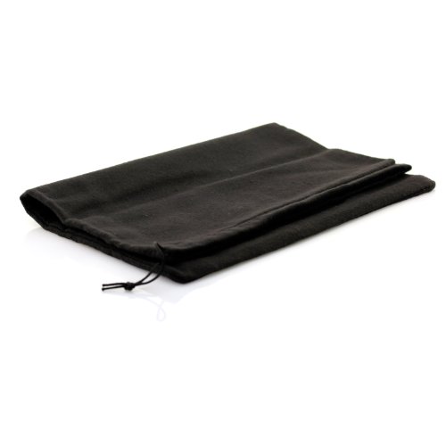 10 Stück Schuhbeutel aus Baumwolle mit Zugband 37x27cm SCHWARZ TelMo® - 2