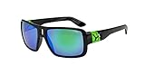 Lentes de policarbonato Cébé Lam Gafas, Unisex Adulto, Negro (Shiny Black Green), M