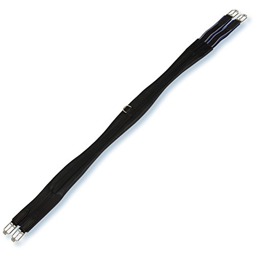 Stbben-Leather-girth-Amazone-with-one-elastic-end-sewn-3-fold