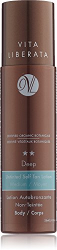 VITA LIBERATA Gradual Untinted Self Tan Lotion for Body, Deep (Medium) 200 ml