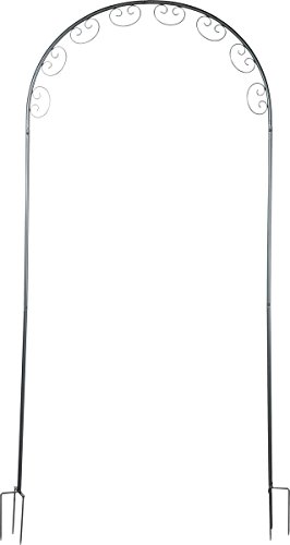 Brema 123303 Rosenbogen aus Metall, anthrazit