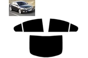 TINTCOM.COM Film Solaire Prédécoupé Teinté pour-Opel Insignia 4-Portes Berline 2009-2017 Vitres Arrière & Lunette (05% Noir Fumé Super)