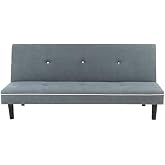 CAMBIA TUS MUEBLES CTM&reg; Clic Clac Sol 3 Seater Sofa Bed, Stain Resistant, Folding System, Double Bed 190 x 113 cm, Fabric, Du
