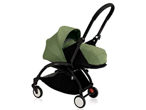 Preisvergleich Produktbild Babyzen Poussette Yoyo+ Cadre Noir Pack Naissance Peppermint