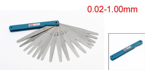 Sourcingmap 0.02–1.00 mm Metric Gap Fühlerlehre messen Werkzeug Silber Ton - 2