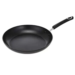 Amazon Basics Hard Anodized Non-Stick 12.5-Inch Skillet, Black