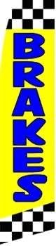 BRAKES Swooper Feather Flag by Alotta Signs