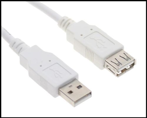 adaptare 58060 Kabel für USB 2.0-Verlängerung Stecker auf Buchse Typ A, 1,8m grau