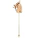 Pink Papaya | Stick horse - "Goldy" - Beige stick horse made of plush with blonde mane and with sound effects