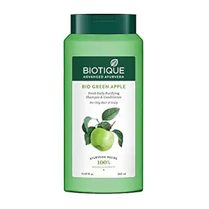 Biotique Bio Green Apple Fresh Daily Purifying Shampoo for Oily Scalp and Hair (340ml)