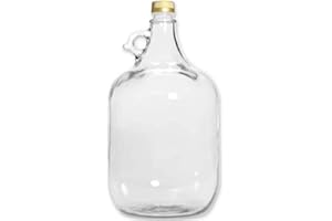 lilawelt24 5L GLASBALLON Weinballon GÄRBALLON GLASFLASCHE Flasche Gallone Leere Glasflasche zum Befüllen