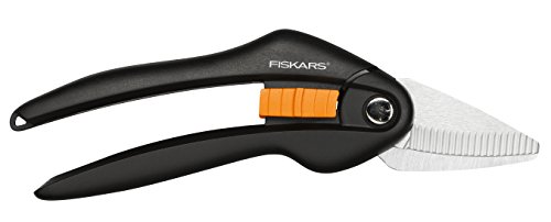 Fiskars Universal-Gartenschere, Länge 20,8 cm, Hochwertige Stahl-Klingen, Schwarz/Orange, SingleStep, SP28, 1000571 - 4
