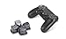 Produktbild Supremery Playstation 4 Dualshock 4 Aluminium Buttons Tasten D-Pad Steuerkreuz Ersatzteile Zubehör für PS4 (Schwarz)