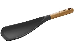 STAUB Cuchara multiusos de silicona de alta calidad para utensilios de cocina, utensilio de cocina, utensilio antiadherente, color negro