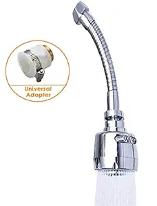 TALLIN ABS Steel, Plastic 2 Mode 360 Degree Rotatable Flexible Swivel Tap Revolving Spout (Multi Color, Small)