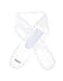 maximo Baby Boys' Steckschal, Nickysamt Scarf, Mehrfarbig (Wollweiß-Dunkelblau-Punkte 11), One Size