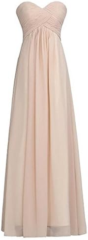 Women's Sweetheart Bridesmaid Long Evening Gown Maxi dress