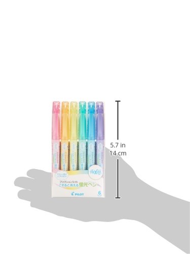 Pilot FriXion Light Soft Color Erasable Highlighter Pen – 6 Color Set - 4