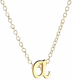iFashionJewellery New Fashion Letter Necklace Jewelry,Tiny Initial Necklace,Lower case letters,Couples Necklace,Gold/Silver Gift For Her-Gift Idea