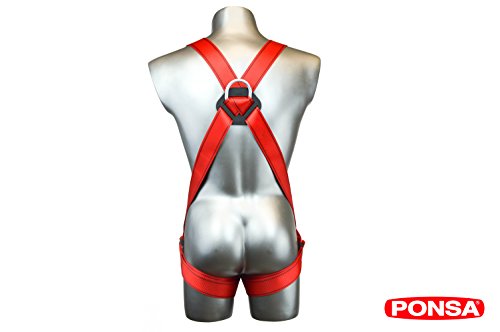FALLSCHUTZ – SET: Auffanggurt mit 2 haltepunkte + Element zur ladungssicherung + 2 wirbelkarabinerhaken. 031053001001 - 5