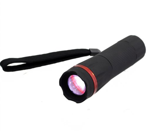 Universelle LED Lampe Taschenlampe mit Zoom Funktion – Gummibeschichtung – Spritzwasserfest - 2
