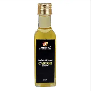 Blend It Raw Apothecary Cold Pressed Castor Oil, 100ml for Hair Growth, Dry Chapped Skin & Lips (Glass Bottle)