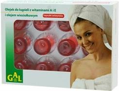 BATH OIL WITH VITAMINS A, E AND EVENING PRIMROSE OIL 12 Softgel capsules for bath