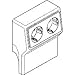 Produktbild Rehau Elektro.Inst. Gerätetank SL 2GT200500 beig m.Doppelsteckdose SL;SL 50;SL-L 50;SL-T 50 Geräteträger für Sockelleistenkanal 4007360305758