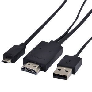 Theoutlettablet® Adapatador cable MHL Hdmi para Smartphone Aquaris E5 FHD / Fnac phablet E5 FHD / Aquaris E6 6"