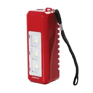 Havells Glanz 1.5-Watt Rechargeable Solar Light (Red)