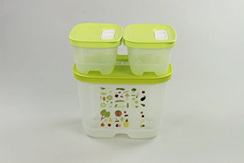 TUPPERWARE Kühlschrank 1,8 L hoch limette + 375 ml (2) KlimaOase Klimakönig - 2