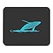 Produktbild Mouse Pads Humpback Whale Jump Out Water Silhouette Blue with Ripples Characterizes Freedom Animal Emblem Mockup Mouse Pad