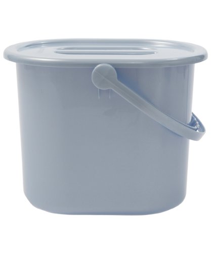 Bébé-jou 416117 Plain Nappy Bin with Lid Pearl Blue
