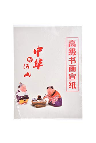 Quantum Abacus Carta Cooked Xuan di alta qualità per pittura cinese e giapponese, formato in-ottavo cinese (37cm x 26cm), 30 fogli, WP-8-2011