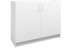 JD Greta Fixed Height 1000mm Kitchen Base Cabinet Floor Unit (Without Worktop) – White Matt