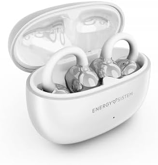 Energy Sistem Chicpods - Cuffie Bluetooth senza fili Open Sound (23H batteria, cancellazione del rumore in chiamata, IPX4 impermeabili, comode e flessibili) Bianco neve